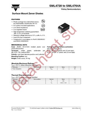 SML4742A/61 datasheet  